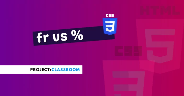 Razlika između fr i % jedinica u CSS-u